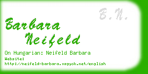 barbara neifeld business card